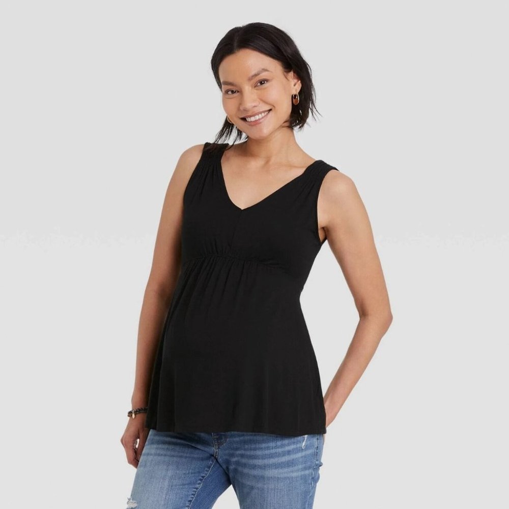 Isabel Maternity by Ingrid & Isabel Smocked Tank Top